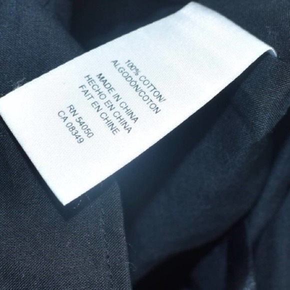 Jones New York Black Cotton Pleated Dress XS - Picture 5 of 5